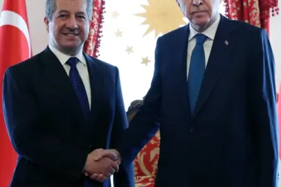 Cumhurbaşkanı Erdoğan IKBY Başbakanı Mesrur Barzani'yi kabul etti