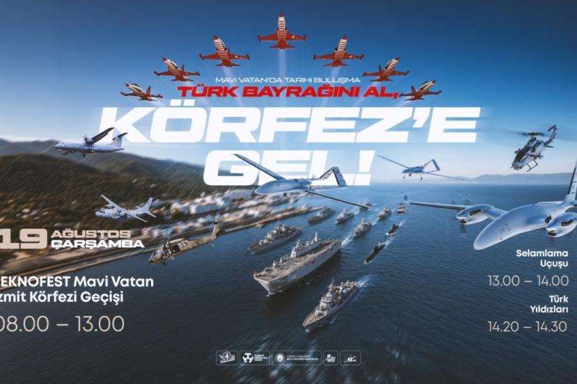 TEKNOFEST Mavi Vatan öncesi İzmit Körfezi'nde gövde gösterisi